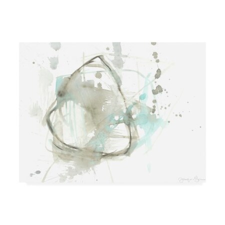 Trademark Fine Art Jennifer Goldberger 'Minty Taupe I' Canvas Art, 14x19 WAG13704-C1419GG